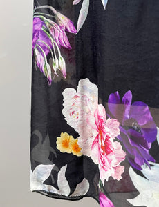 Multicolor Floral Sheath Dress, Size: M