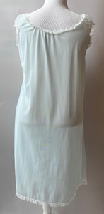 1960s RadCliffe Light Blue Babydoll Night Gown, Size: M