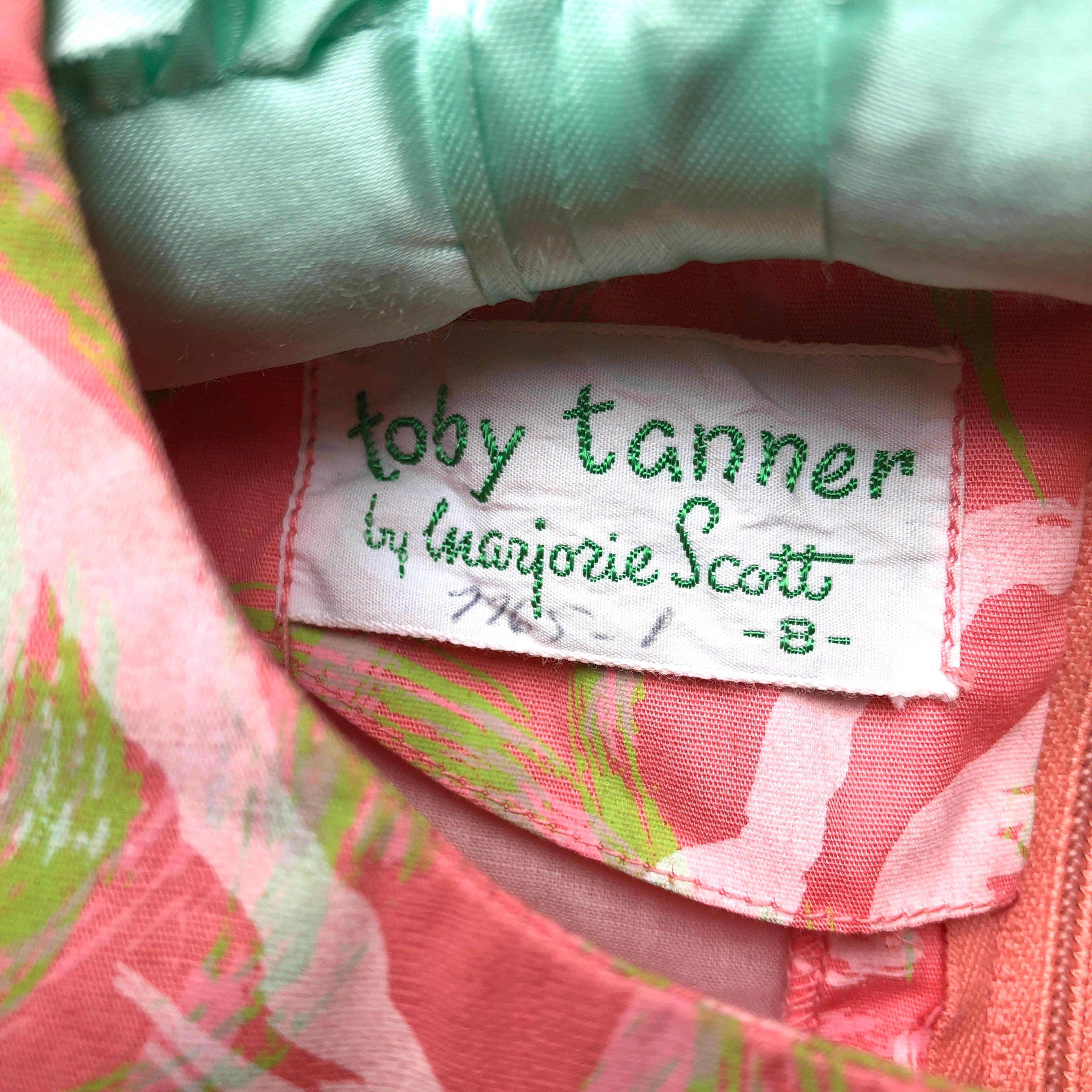 1970’s Toby Tanner by Marjorie Scott Cotton Floral Maxi Dress, Size XS