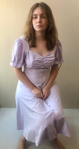 Pre-Owned NWT Belle Poque Lavender Stretch Retro Style Dress, Size Medium