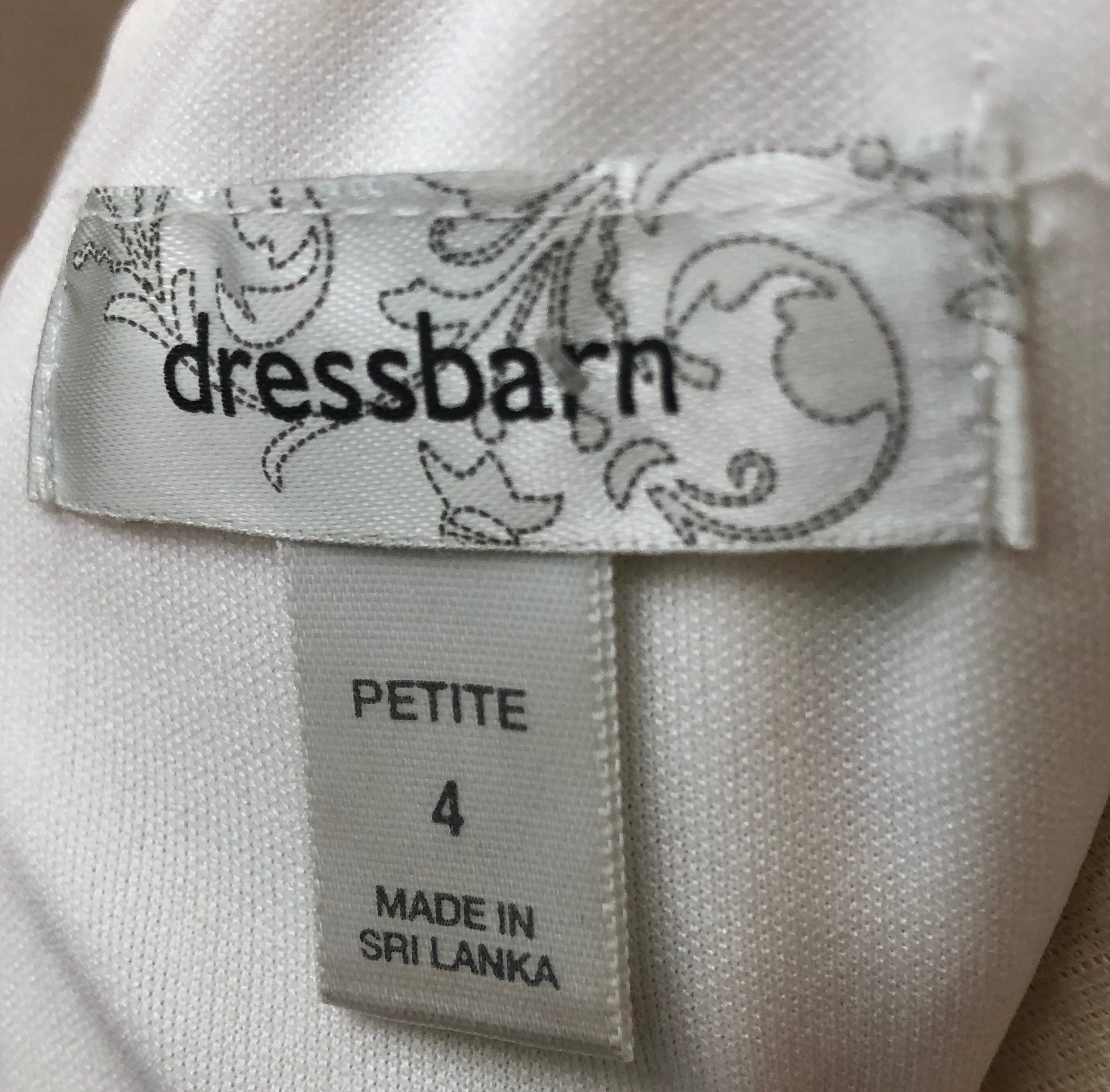 1990’s Lined Dressbarn Romantic Floral Dress, Size 4