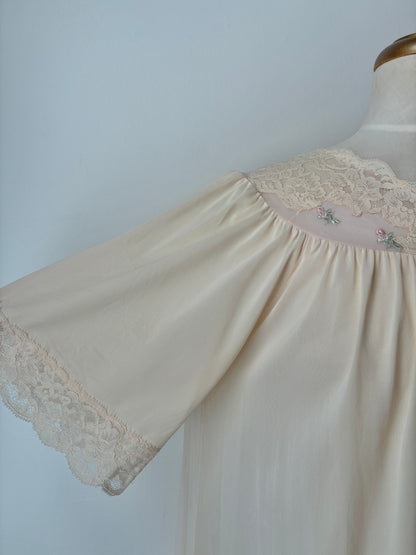 1960’s Shadow Line Maxi Nightgown, 100% Nylon