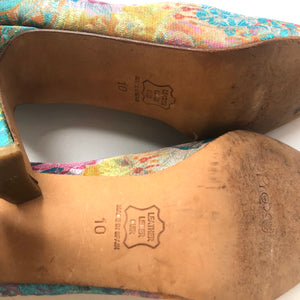 Pre-Owned Vintage Proxy Tapestry Fabric Pumps, Size 10