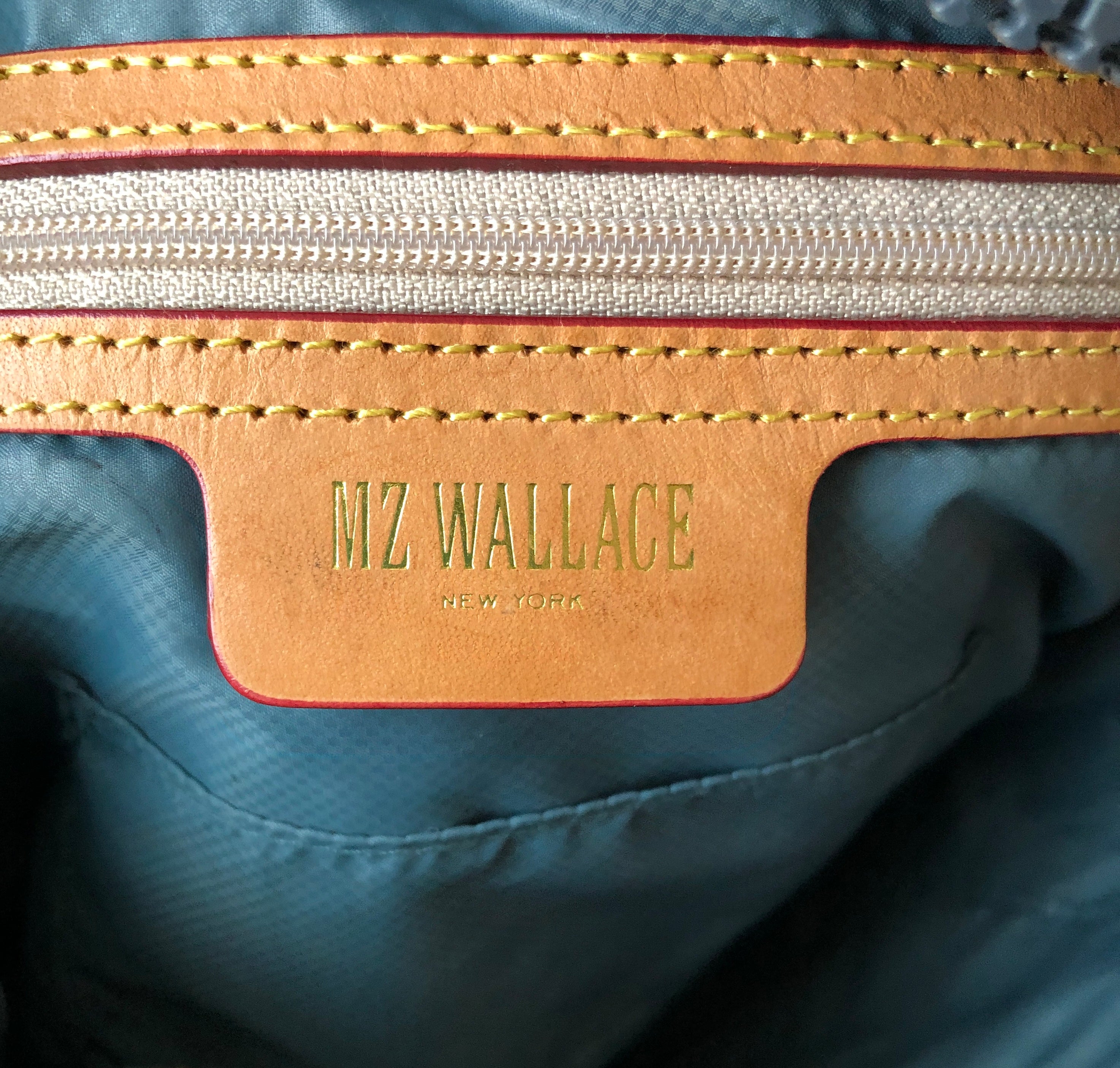 Pre-Owned MZ Wallace Parker Quilted Colorblock Crossbody Satchel Bag