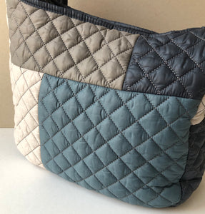 Pre-Owned MZ Wallace Parker Quilted Colorblock Crossbody Satchel Bag