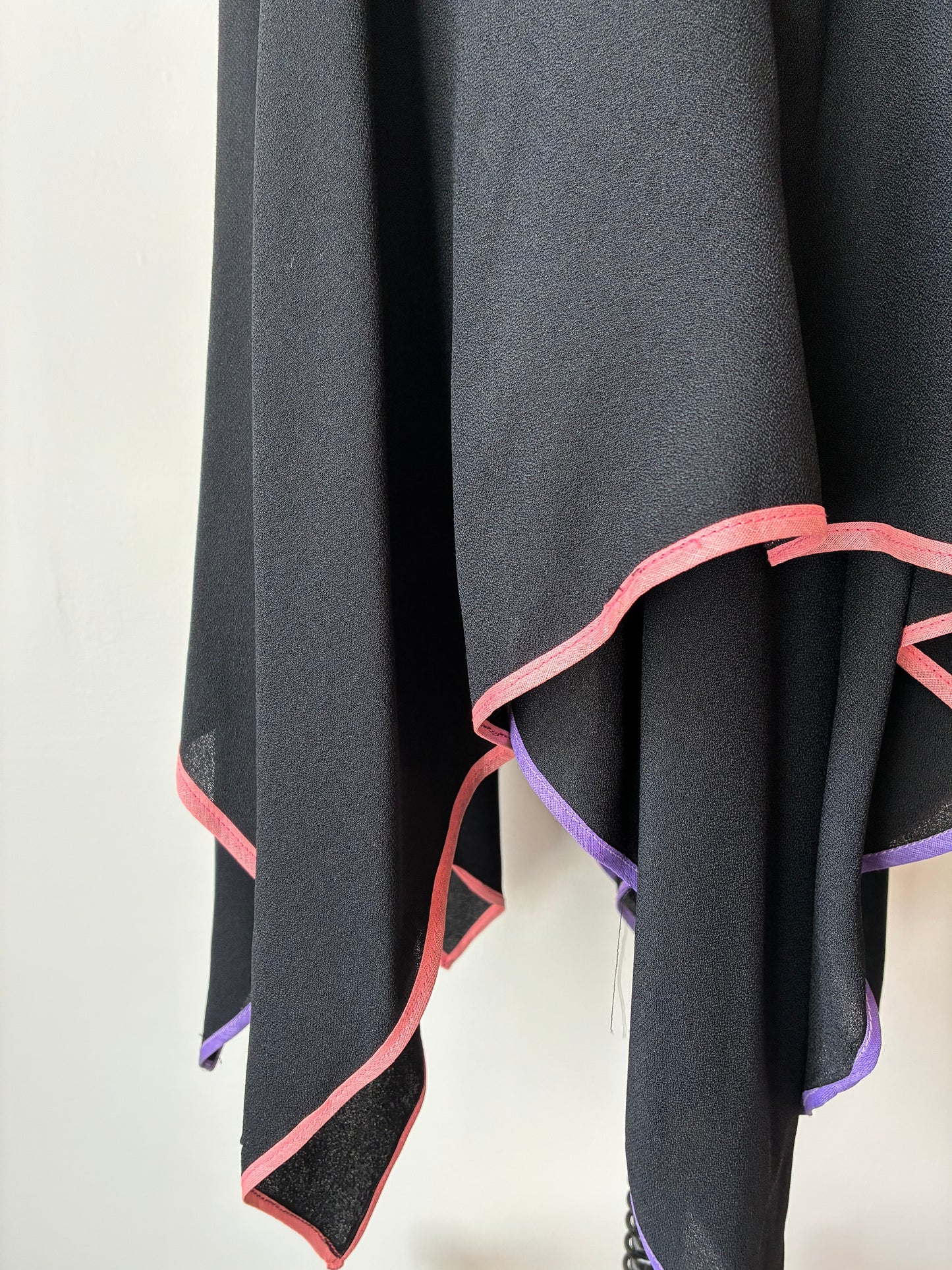 1970’s Just Gordon Trimmed Handkerchief Hem Skirt, Size: 2