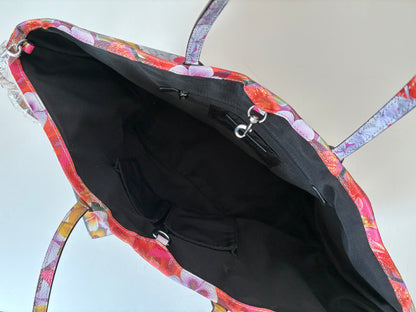 New Rebecca Minkoff 2 Piece Everywhere Floral Tote, Material: Textured PVC