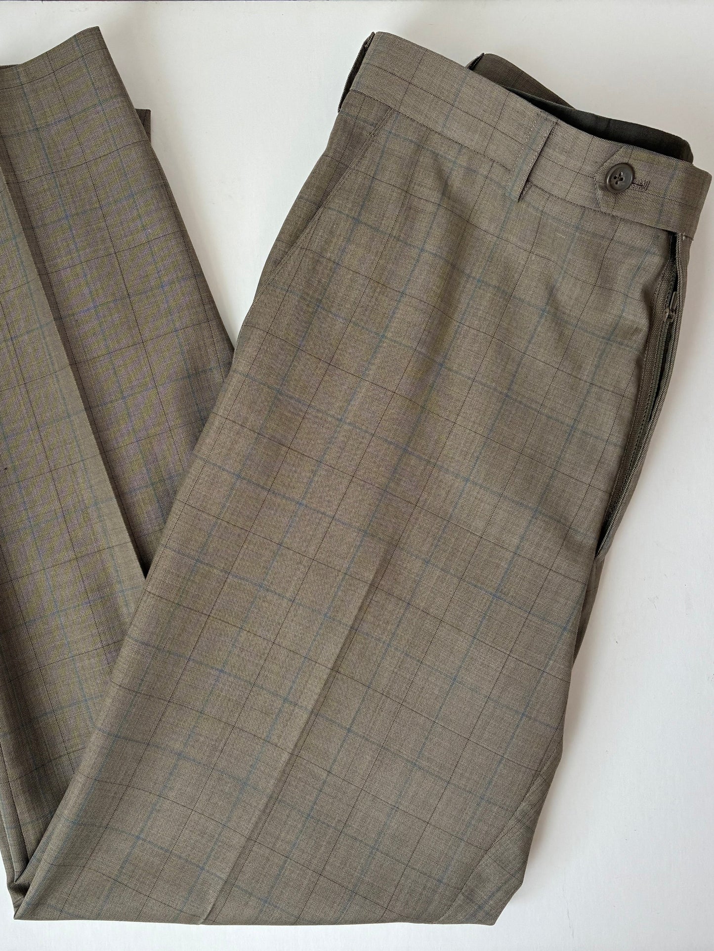 Vittale Fratellio Window Pane Trousers, Cashmere-Wool Blend, 33x30