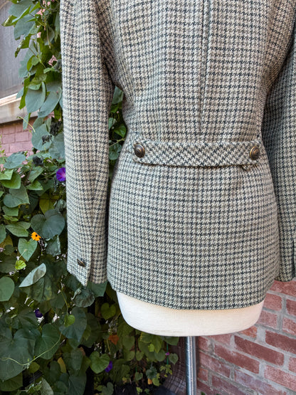 1990’s Carlisle Wool Houndstooth Jacket, Size 4