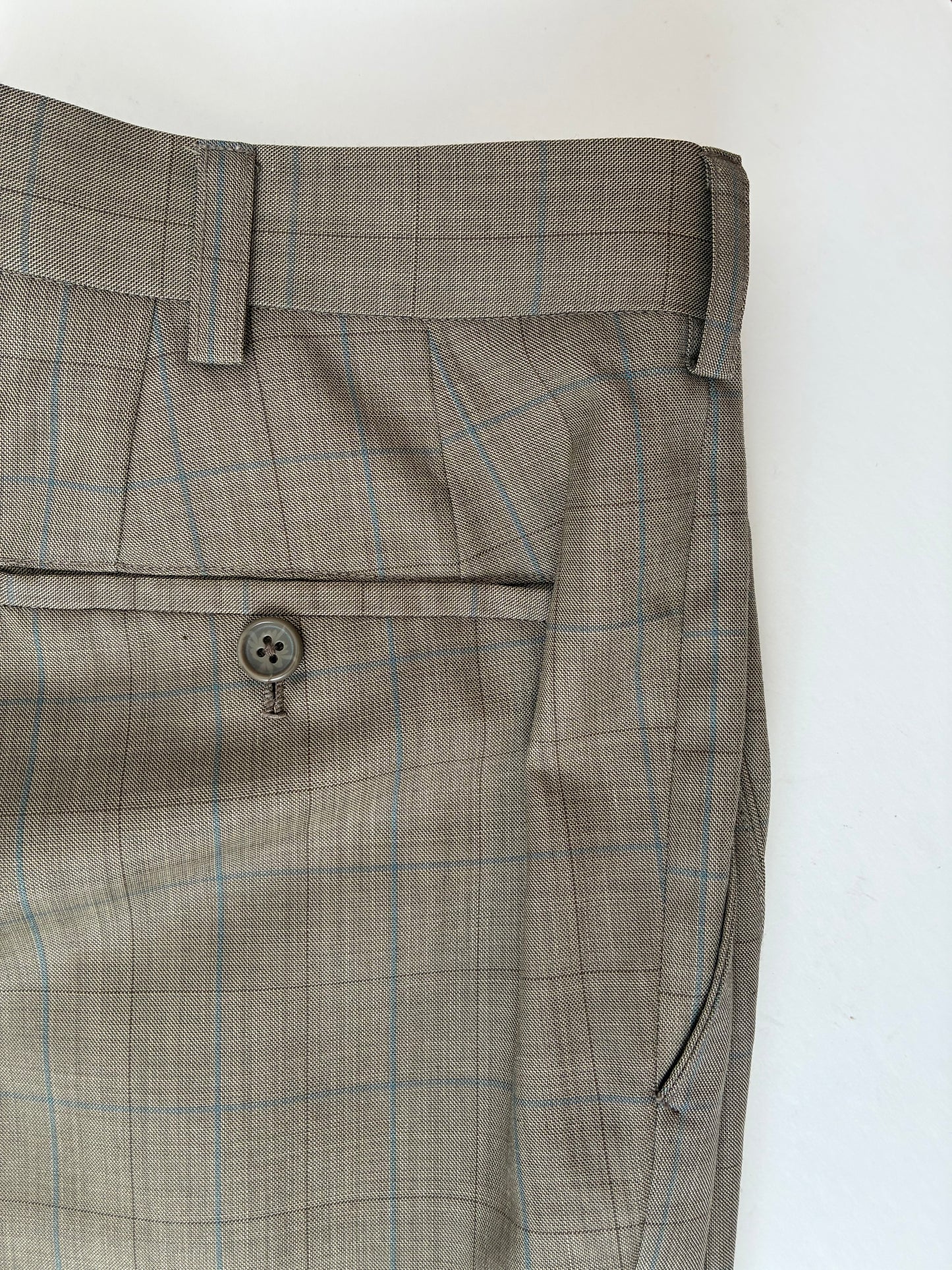 Vittale Fratellio Window Pane Trousers, Cashmere-Wool Blend, 33x30