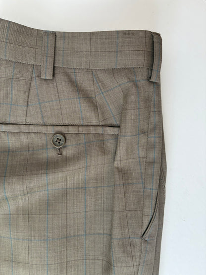 Vittale Fratellio Window Pane Trousers, Cashmere-Wool Blend, 33x30