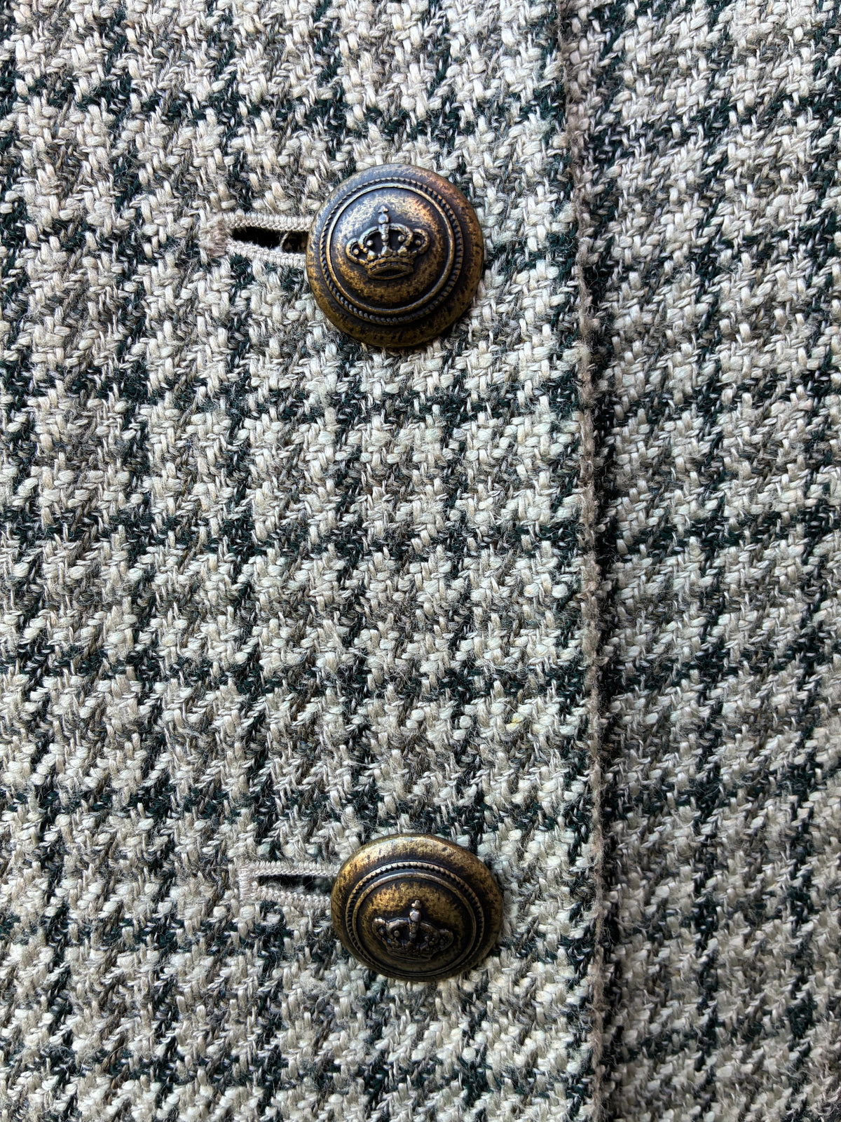 1990’s Carlisle Wool Houndstooth Jacket, Size 4
