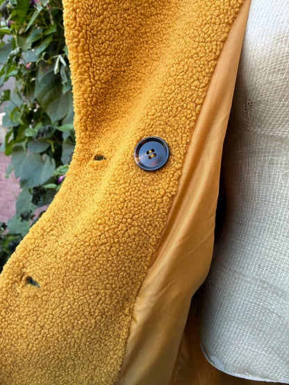 Pre-Owned Driftwood Marigold Teddy Bear Coat, Size Medium