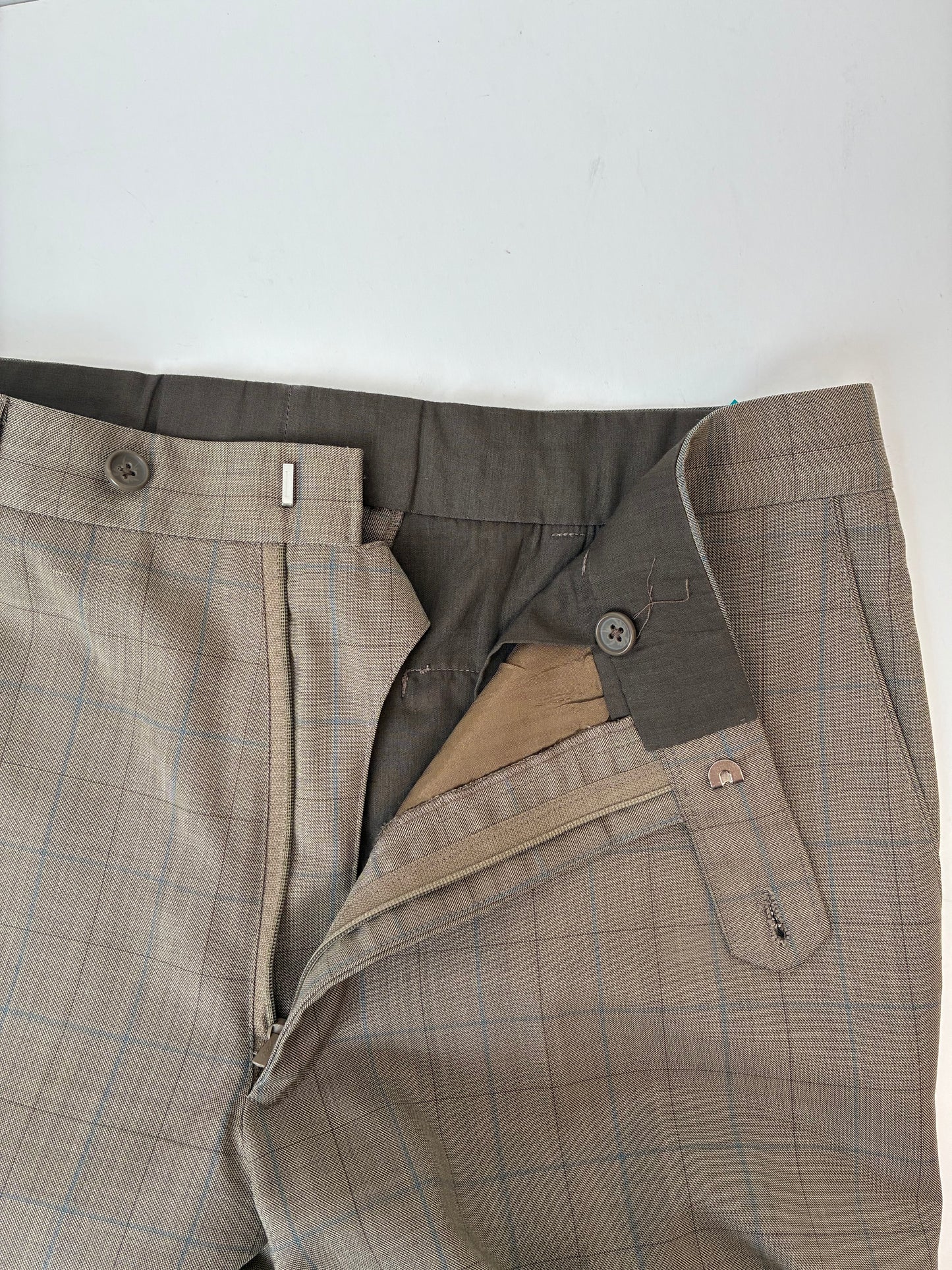 Vittale Fratellio Window Pane Trousers, Cashmere-Wool Blend, 33x30