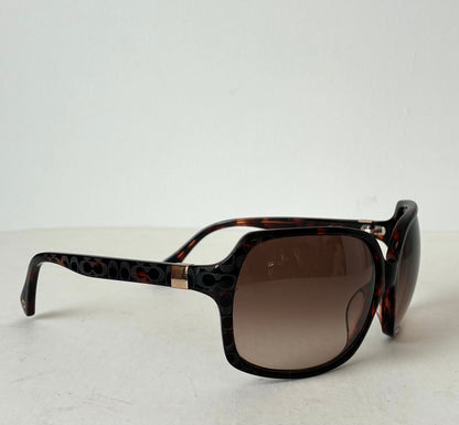 Y2K Pre-Owned Coach Tortoiseshell Sunglasses (with case)