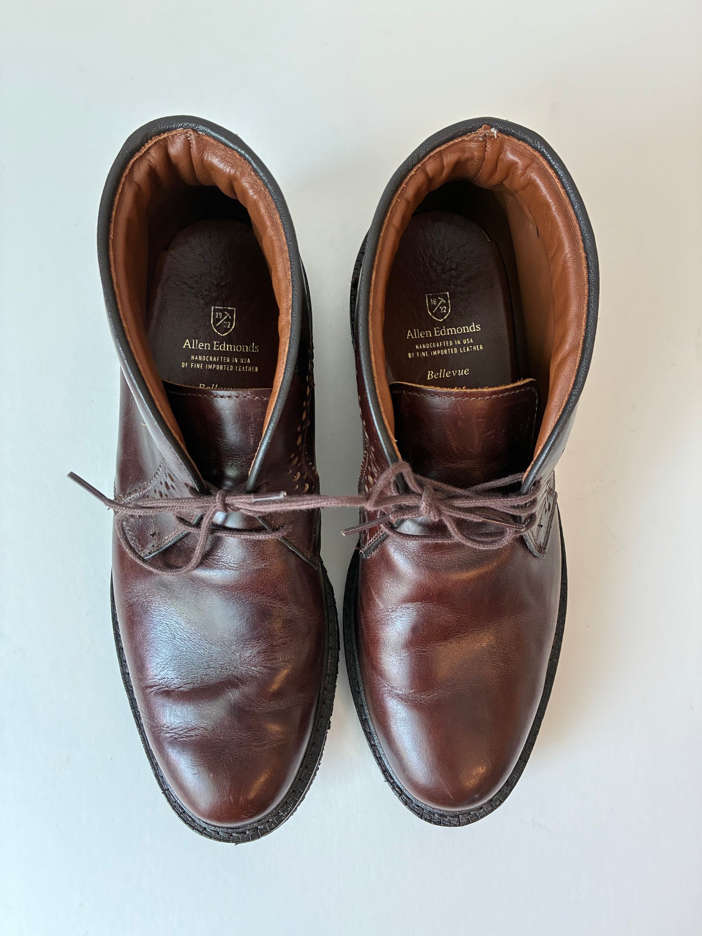 Pre-Owned Men’s Allen Edmonds Bellevue Leather Chukka Boots, Size: 10.5W