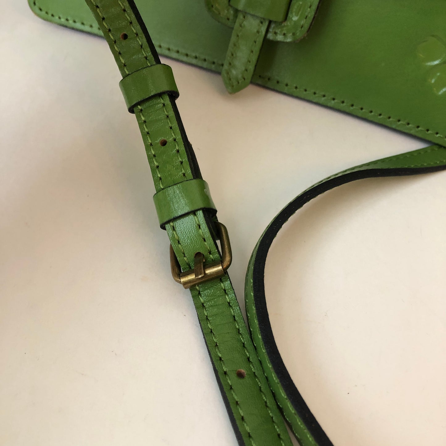 Pre-Owned Patricia Nash Tooled Leather Convertible Cross Body Handbag, with Dust Bag
