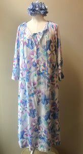 Vintage Travel-Lite by Boutique 2PC House Coat and Nightgown Set, Size Medium-Large