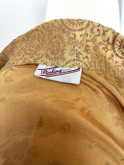 Pre-Owned Y2K Sterling Styles Silk/Organza Open Front Jacket, Size:M/L