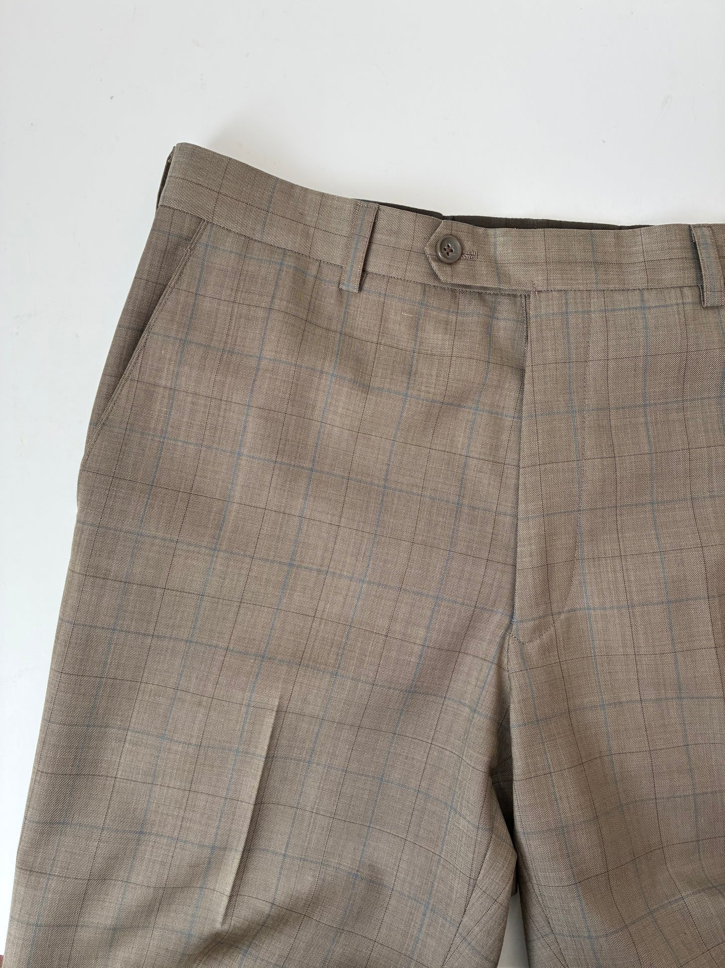 Vittale Fratellio Window Pane Trousers, Cashmere-Wool Blend, 33x30