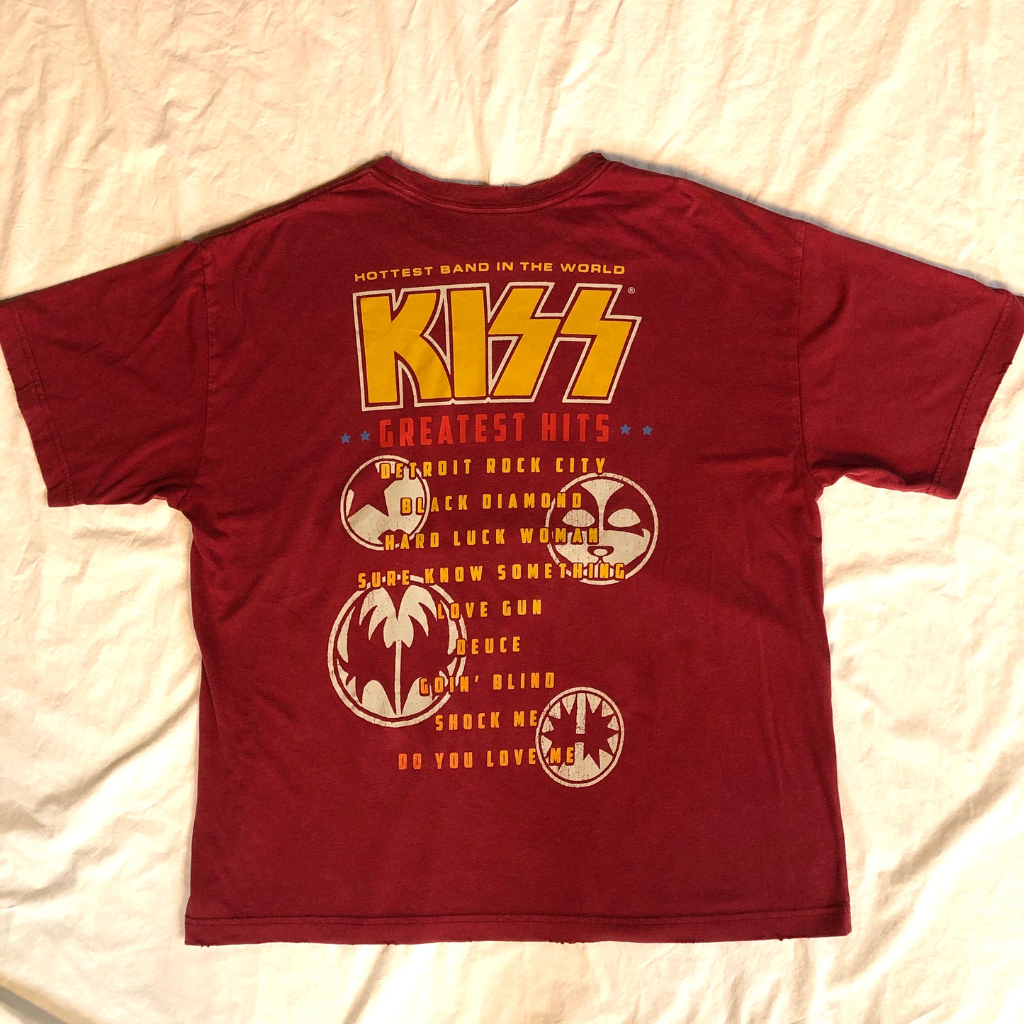 Vintage Kiss “Kiss” Greatest Hits T-Shirt, Size Large/XL