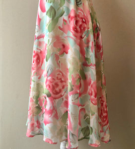 1990’s Lined Dressbarn Romantic Floral Dress, Size 4