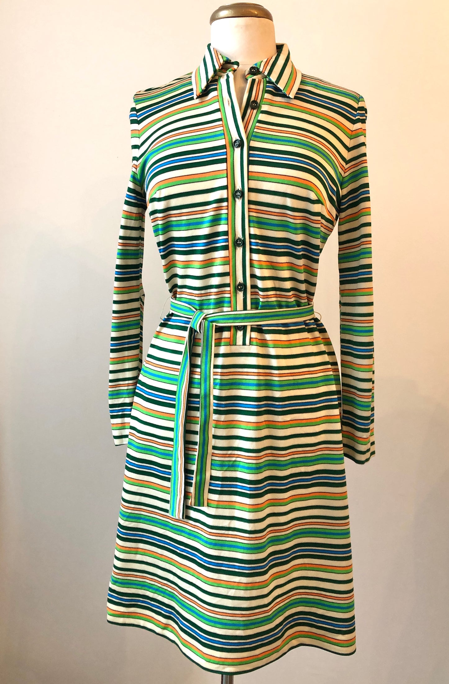 1960’s Sport LTD. Knit Shirt Dress, Size: Med