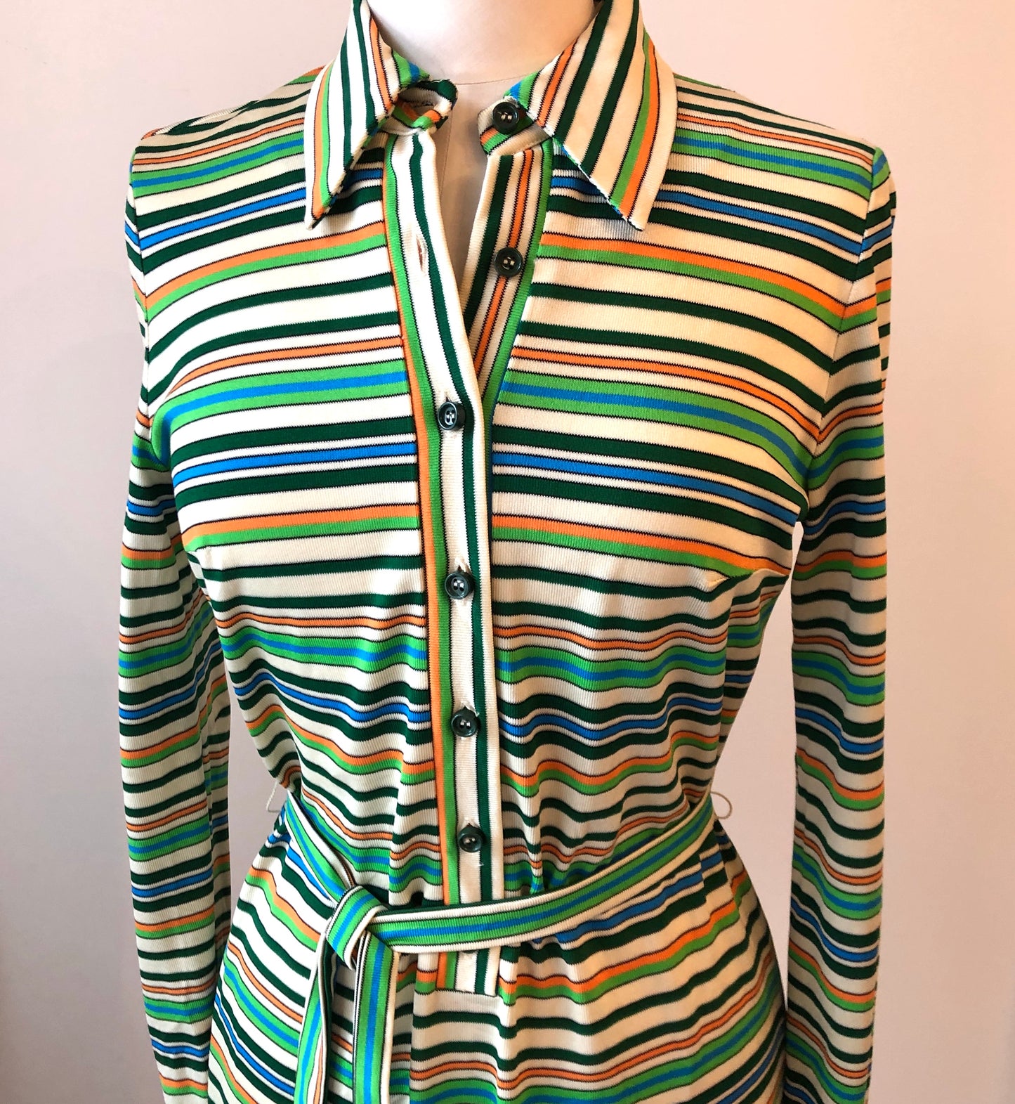 1960’s Sport LTD. Knit Shirt Dress, Size: Med