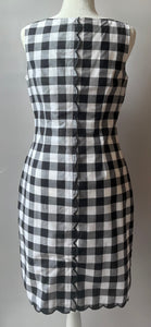 Talbots Black & White Buffalo Checkered Dress, Size: 6