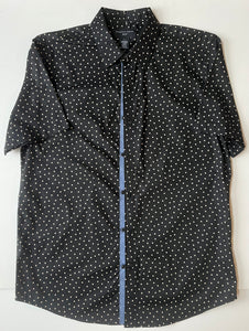 Shaquille O’Neal Black & White Polka Dot Shirt, Size: Large Tall