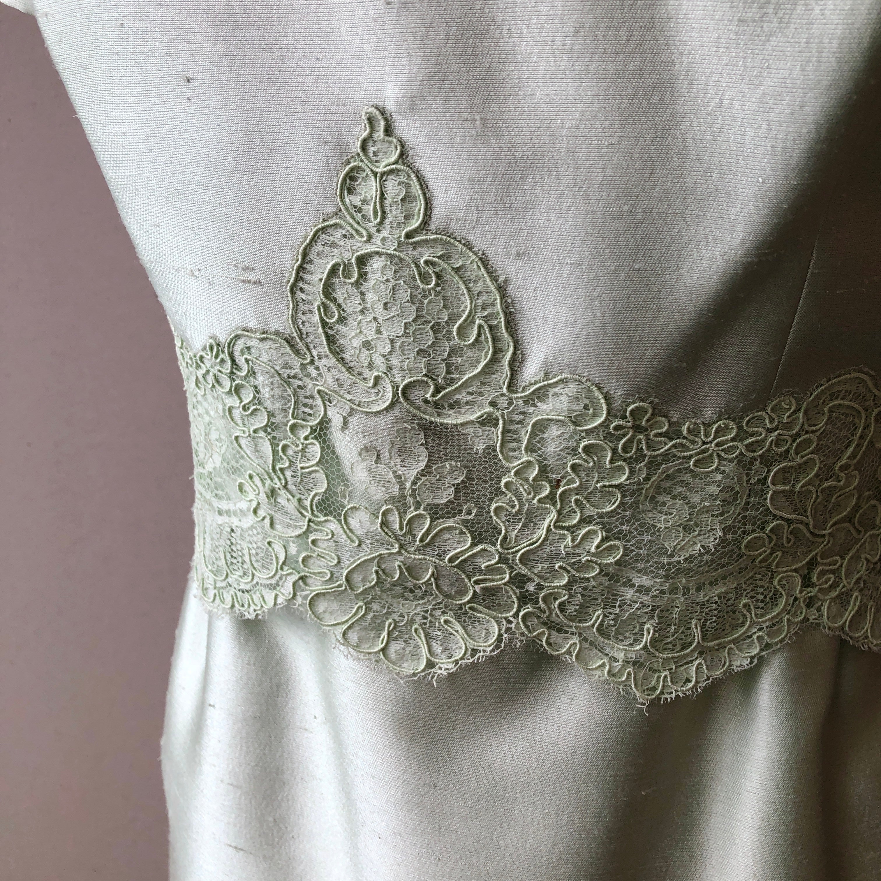 1960’s Parnes Feinstein 2PC Silk and Lace Dress and Jacket, Size 8/10