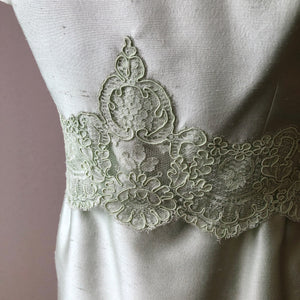 1960’s Parnes Feinstein 2PC Silk and Lace Dress and Jacket, Size 8/10