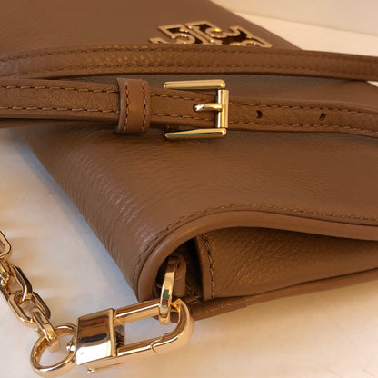 Pre-Owned Tory Burch Pebble Leather Britten Clutch/Crossbody Bag