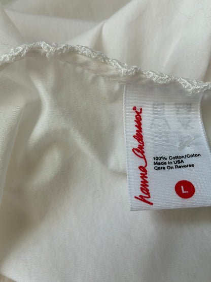 Hanna Anderson Sleeveless 3 Button Nightgown, 100% Cotton, Size: Large