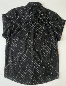 Shaquille O’Neal Black & White Polka Dot Shirt, Size: Large Tall
