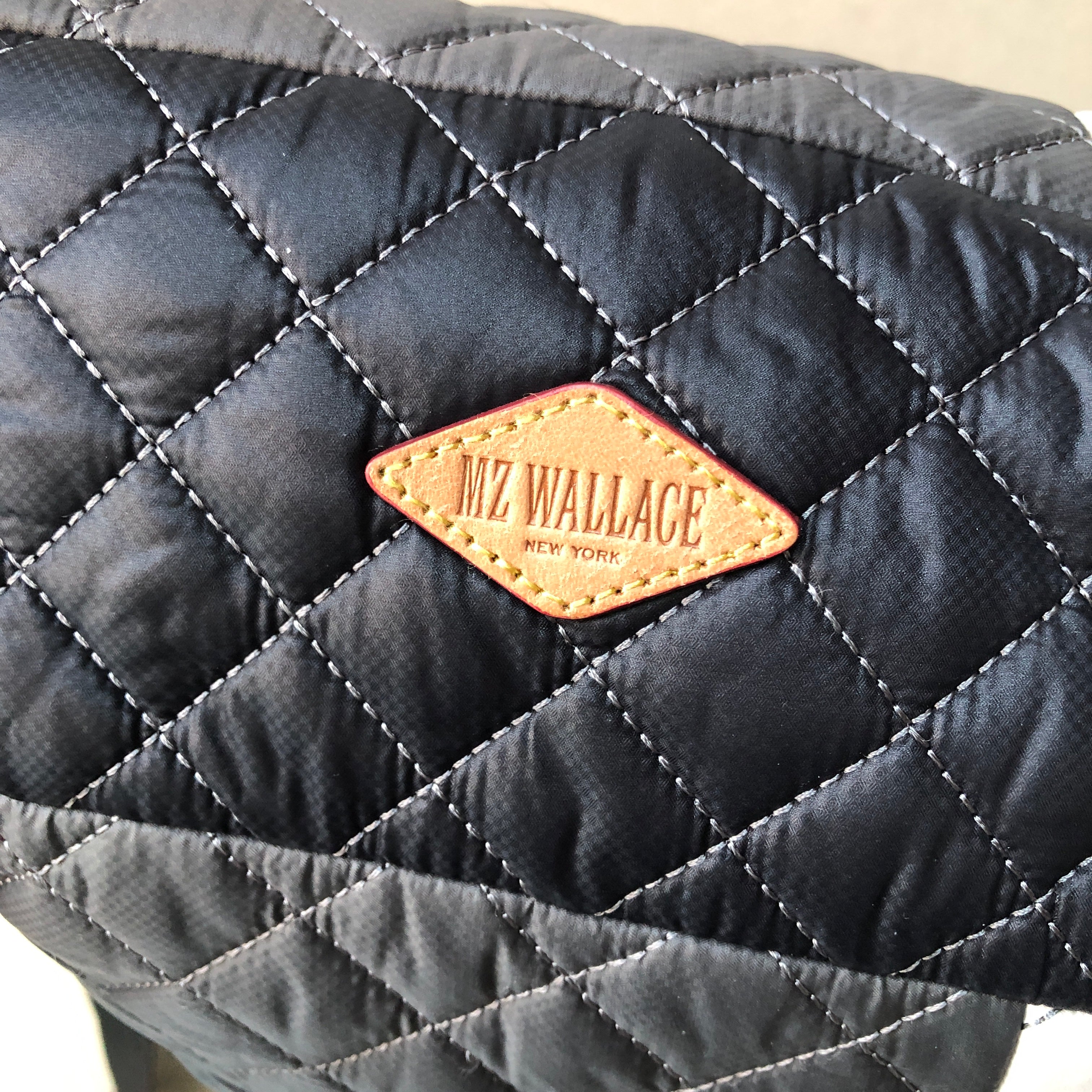 Pre-Owned MZ Wallace Parker Quilted Colorblock Crossbody Satchel Bag