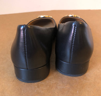 Pre-Owned Tory Burch Chelsea Leather Block Heel Pump, Size 7M