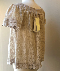 Pre-Owned NWT J&L 2PC Lace Palazzo Pant Set, Size Medium
