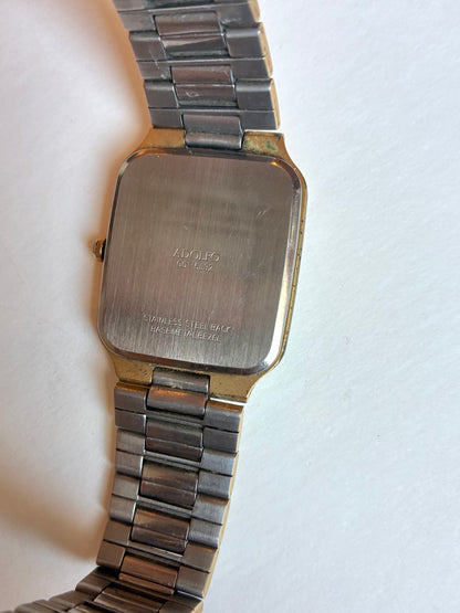 1980’s Adolfo Quartz Gold-Tone Dress Watch (Working w/ New Battery)
