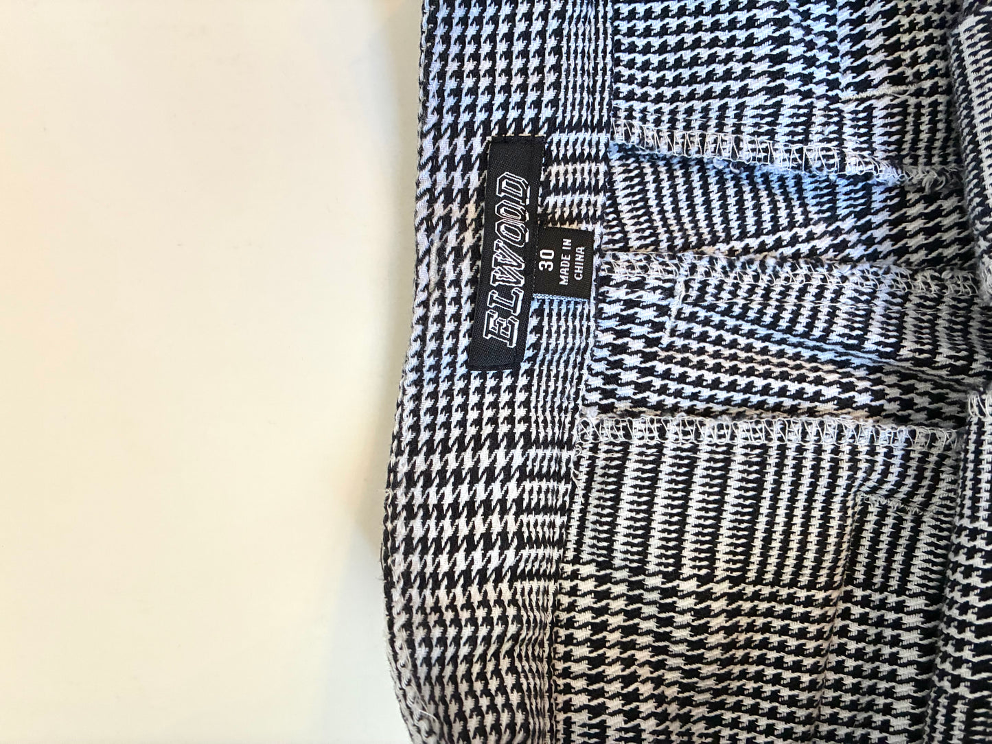 Elwood Retro Plaid Pants, Size: 30x30, Material: Cotton