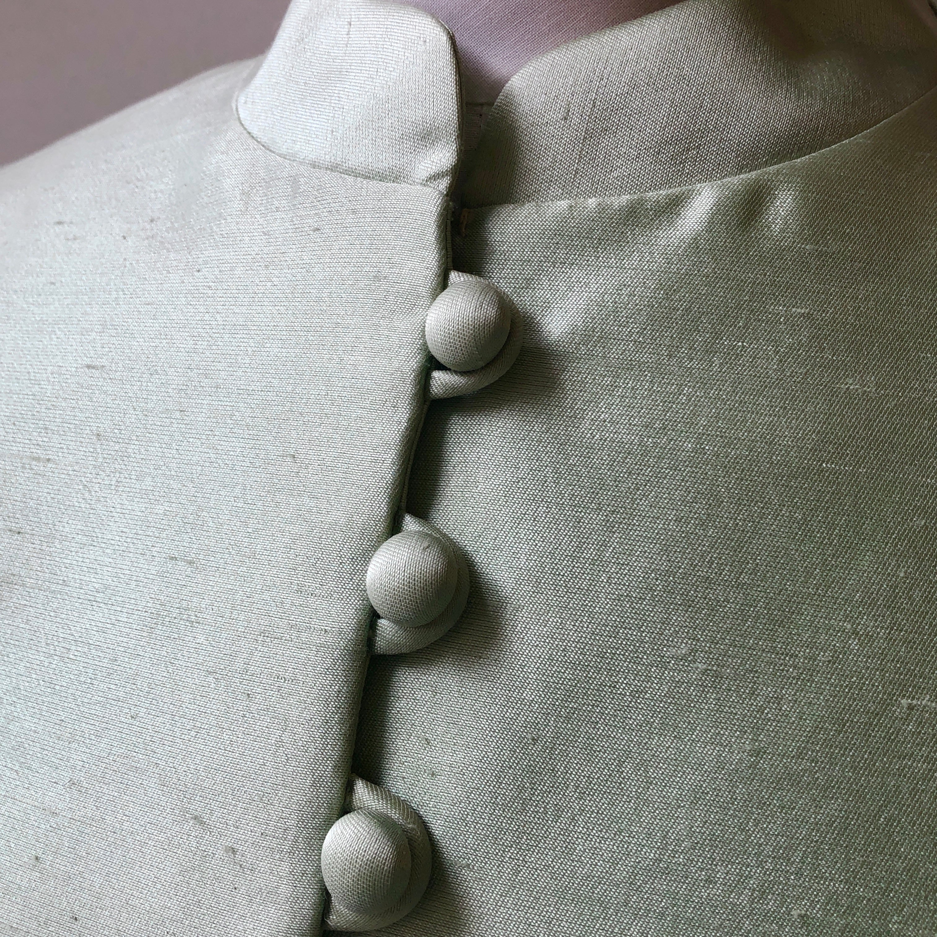1960’s Parnes Feinstein 2PC Silk and Lace Dress and Jacket, Size 8/10
