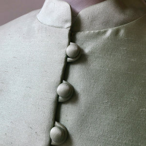 1960’s Parnes Feinstein 2PC Silk and Lace Dress and Jacket, Size 8/10