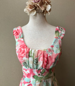 1990’s Lined Dressbarn Romantic Floral Dress, Size 4