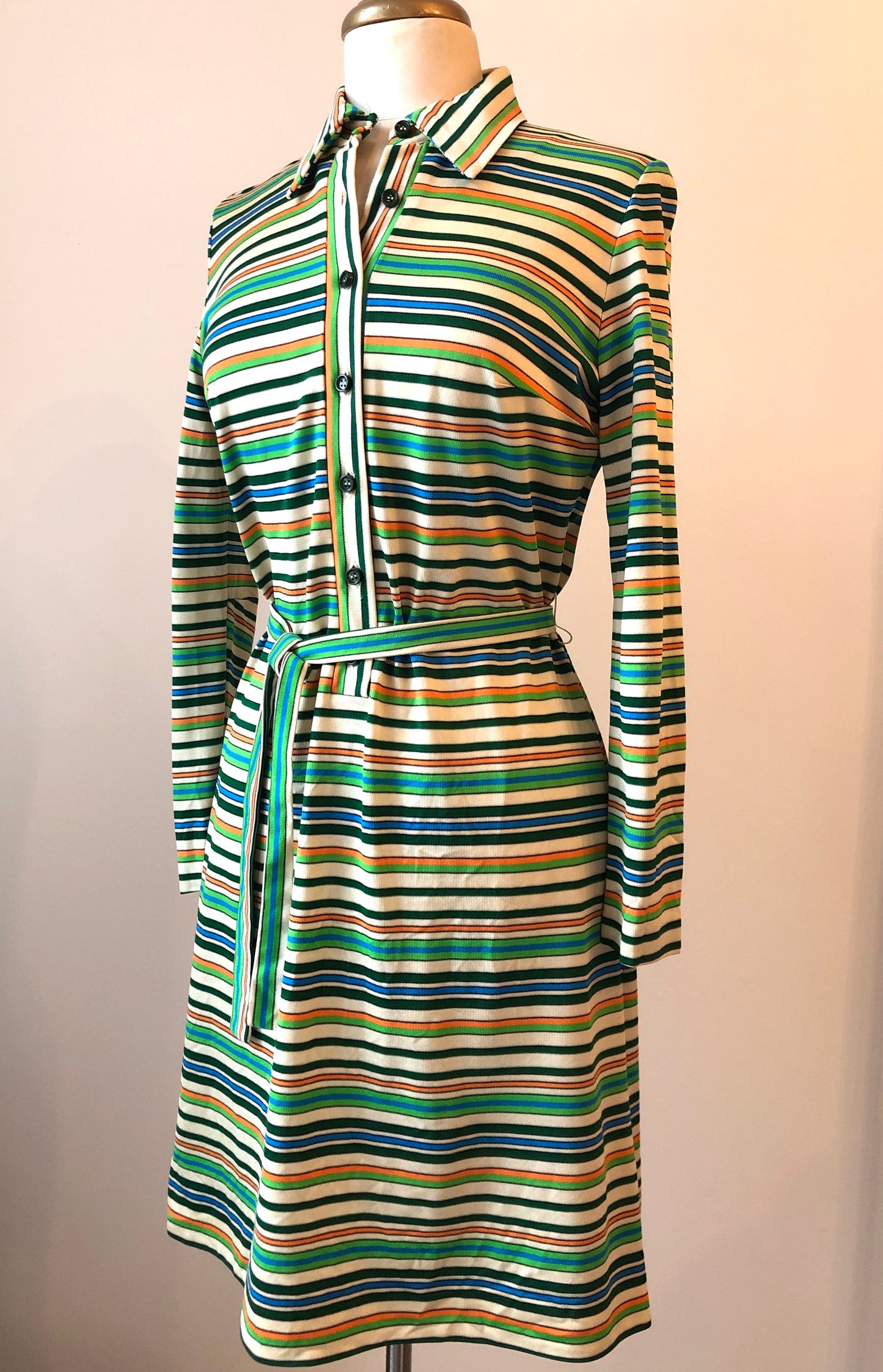 1960’s Sport LTD. Knit Shirt Dress, Size: Med