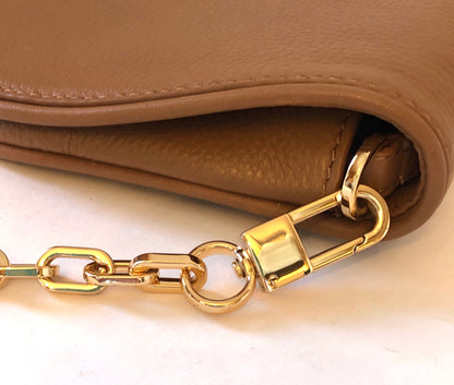 Pre-Owned Tory Burch Pebble Leather Britten Clutch/Crossbody Bag