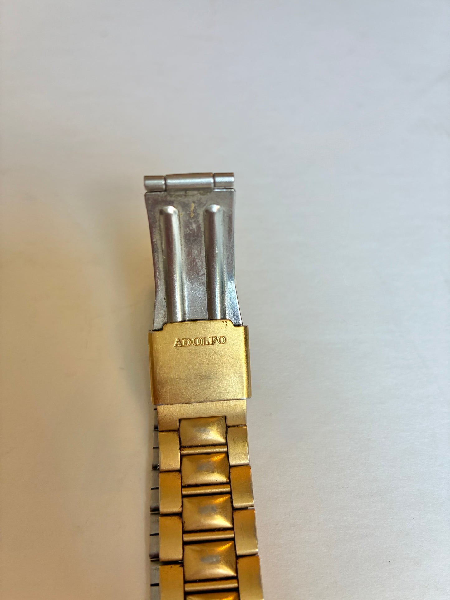 1980’s Adolfo Quartz Gold-Tone Dress Watch (Working w/ New Battery)