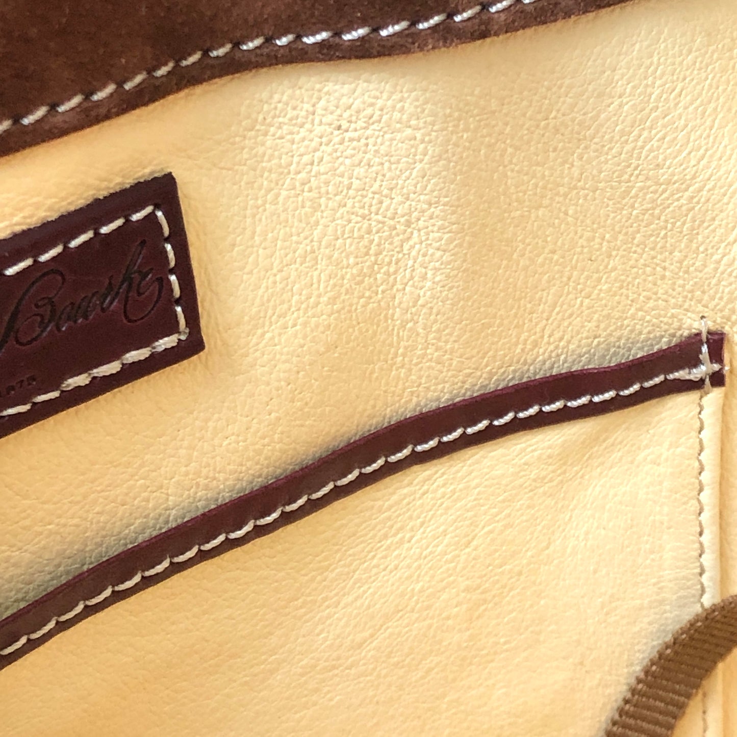 Pre-Owned Dooney & Bourke Burgundy Florentine Leather Toscana Side Zip Satchel with Removable Canvas/Lthr Strap