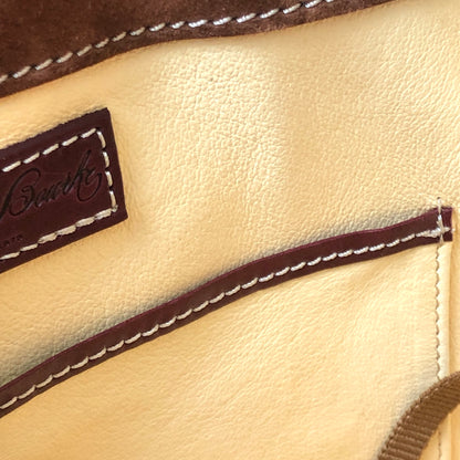 Pre-Owned Dooney & Bourke Burgundy Florentine Leather Toscana Side Zip Satchel with Removable Canvas/Lthr Strap