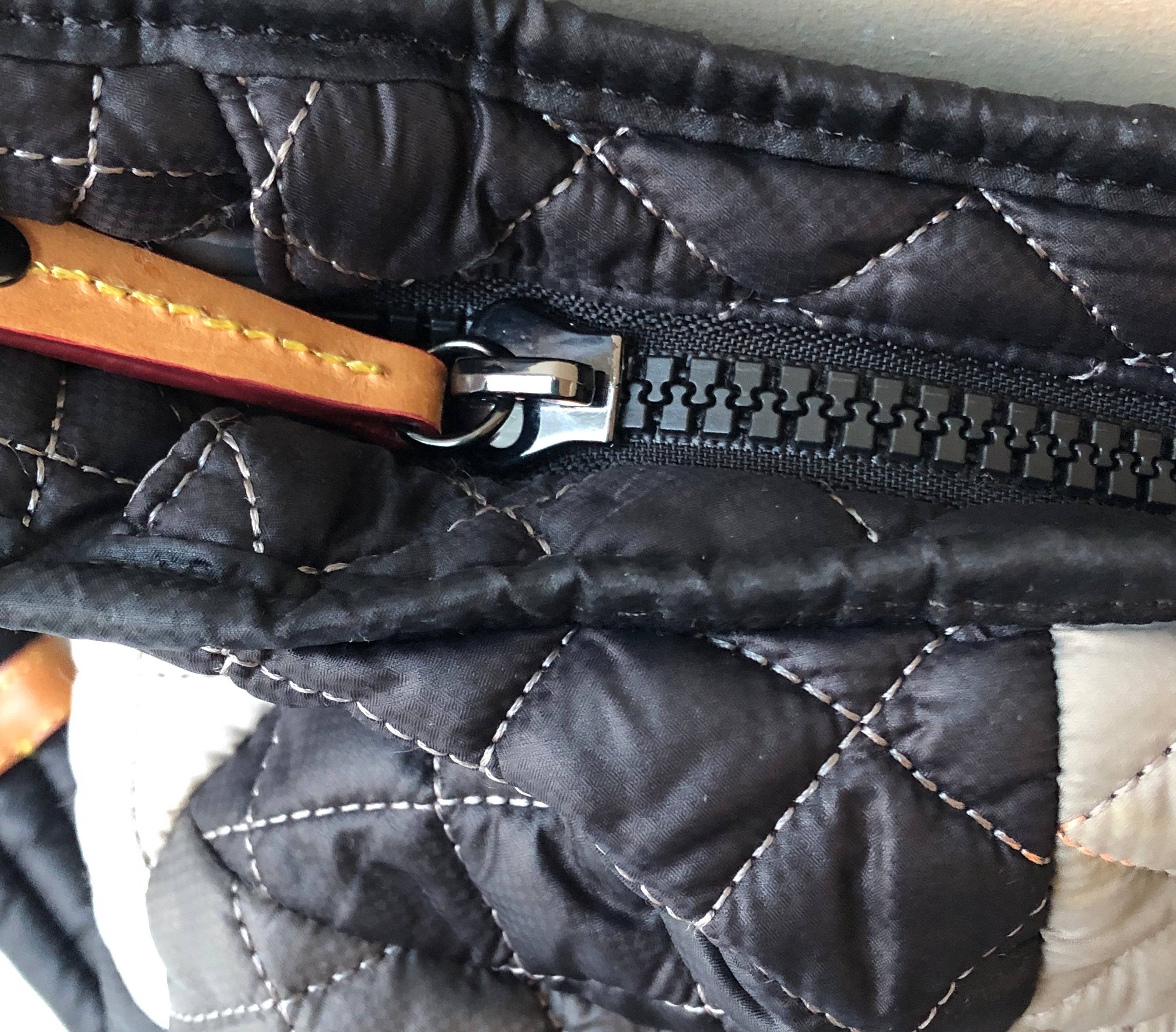 Pre-Owned MZ Wallace Parker Quilted Colorblock Crossbody Satchel Bag