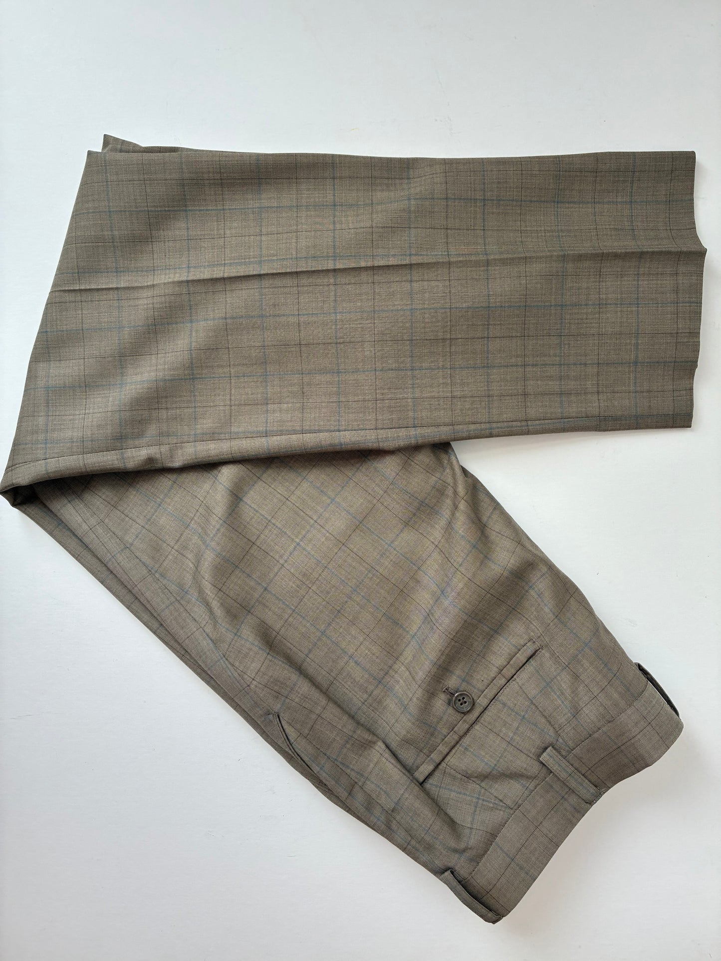 Vittale Fratellio Window Pane Trousers, Cashmere-Wool Blend, 33x30